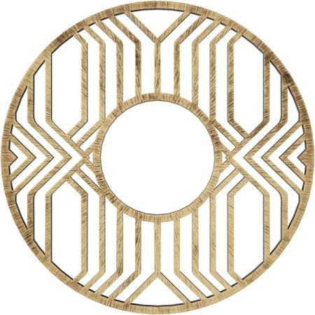 Ekena Millwork Empire Architectural Grade PVC Pierced Ceiling Medallion, Antiqued Brass, 40"OD x 14 5/8"ID x 1"P CMPP40EPABS